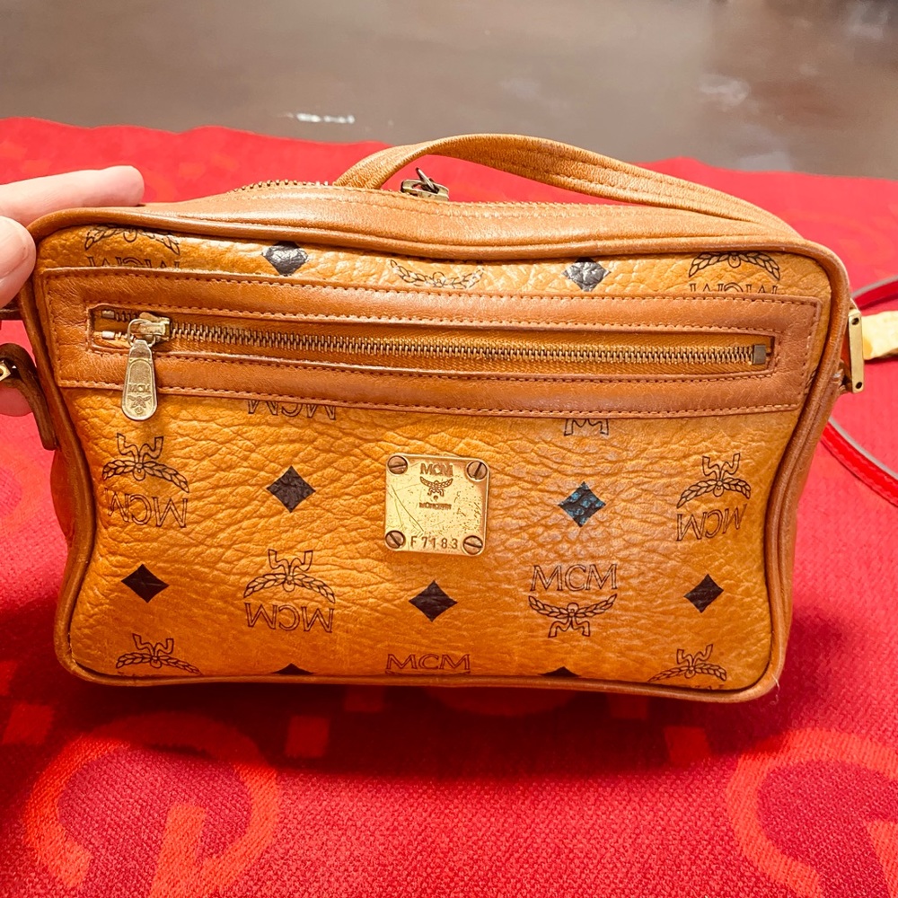Authentic MCM monogram crossbody bag vintage